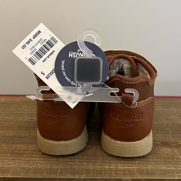 NWT OshKosh B’gosh Allister Toddler Boys Ankle Boots Size 5 - Picture 4 of 8